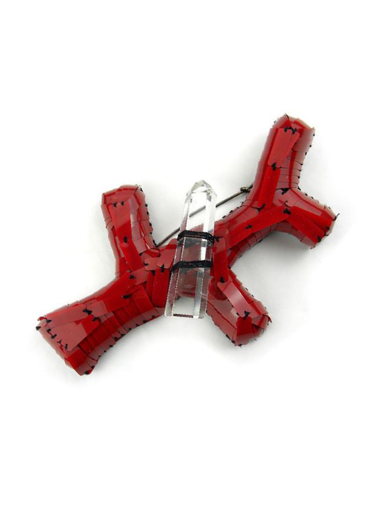 Ramo Scheggiato Rosso Cristallo di Rocca